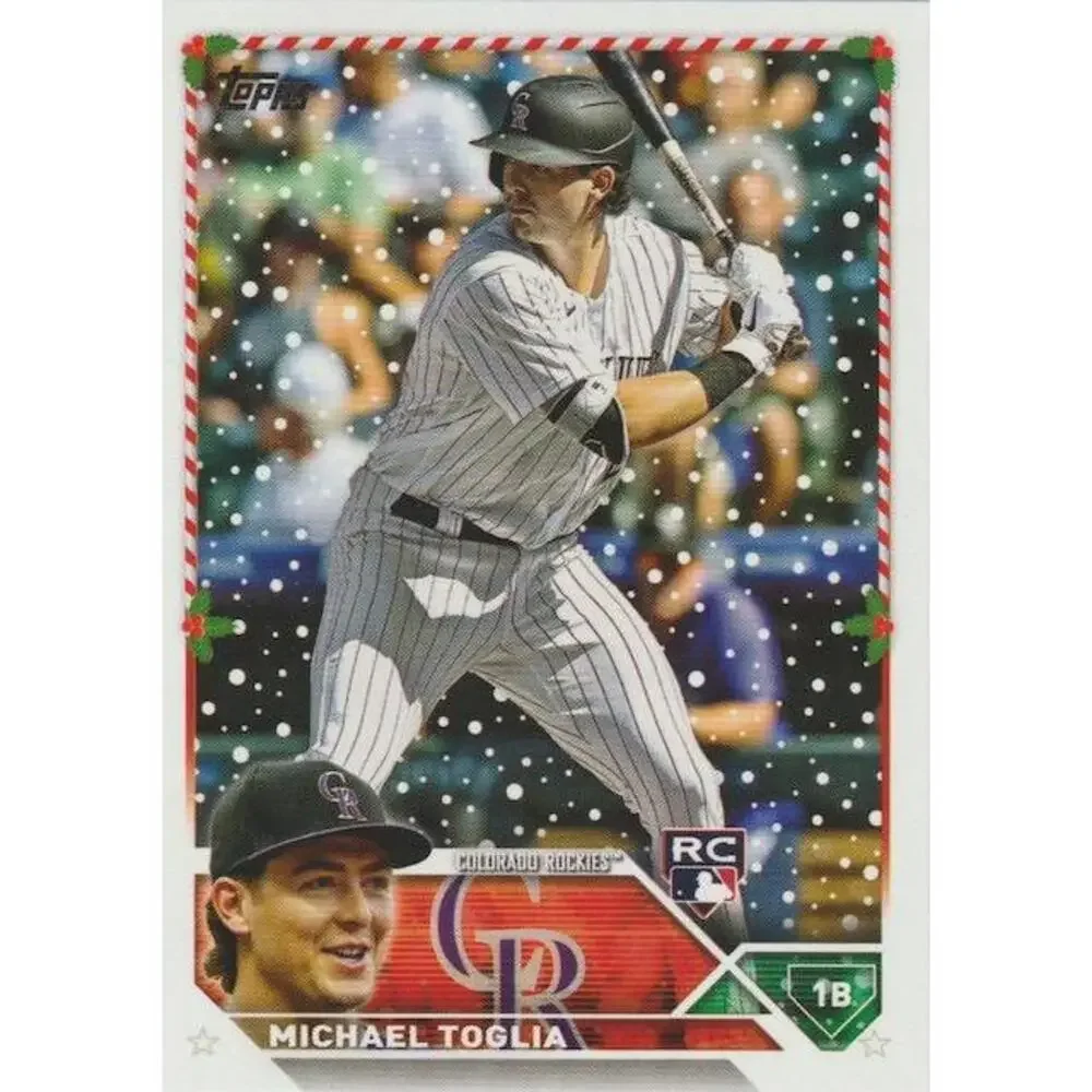 2023 Topps Holiday Michael Toglia RC H38 Colorado Rockies